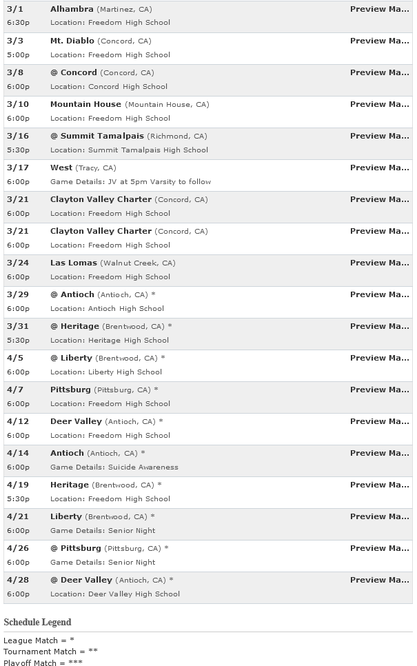 Varsity Volleyball